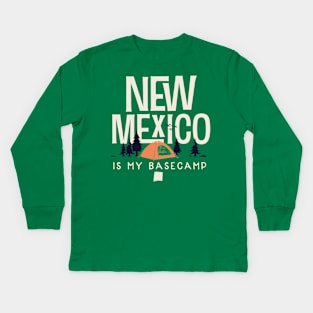 New Mexico is my Base Camp Kids Long Sleeve T-Shirt